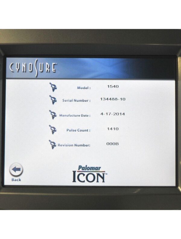 2014 Palomar ICON 1540 Fractional Handpiece w 15mm XF Spot XD Tips & Cal Port