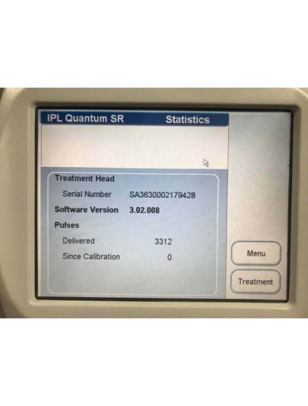 Lumenis IPL Quantum SR 640 Skin Rejuvenation Photofacial Handpiece 3312 Shots