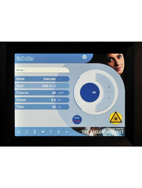 Asclepion MedioStar NeXT Hand Piece 810 950 Diode Vascular 4x3 Spot Laser HP