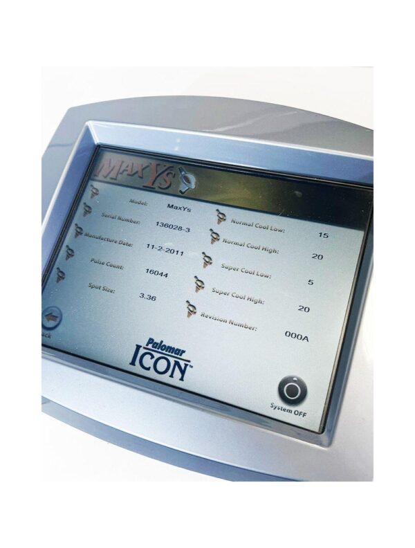 Palomar ICON IPL Laser MaxYS Handpiece Hair Removal Pigmented Lesions 2520A-YS06