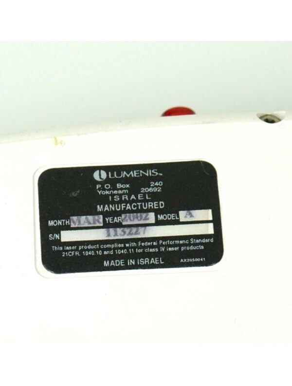 2002 Lumenis Quantum Laser Nd YAG 1064 nm 113227 Handpiece SA2050005-A w/Case
