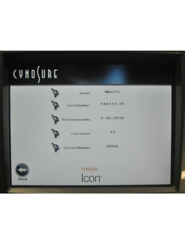 2018 Palomar ICON Laser MaxYs Handpiece Hair Removal Max Ys Spot LOW PULSE: 12