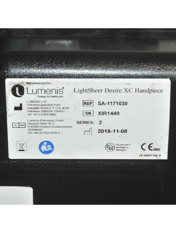 Lumenis LightSheer DESIRE Handpiece XC 805 nm Laser Hair Removal LOW SHOTS 2018