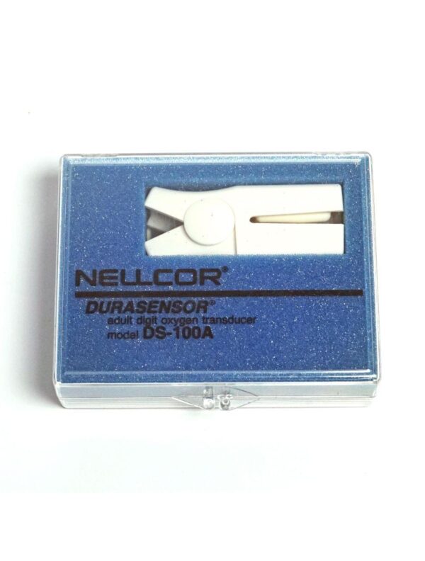 Nellcor Durasensor Adult Digit Oxygen Transducer DS-100A 7-Pin 5-Button (x1 Pc)